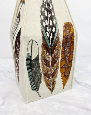 Feathers Tissue Box Cover