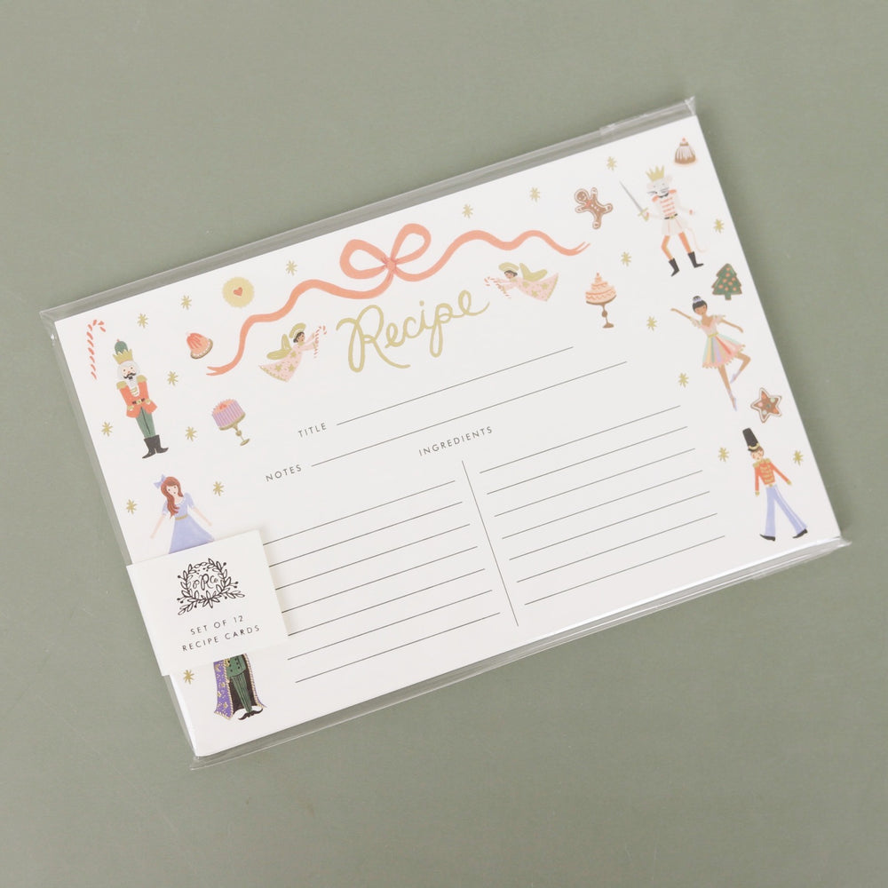 Nutcracker Recipe Cards