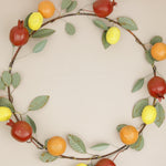 Metal Fruit Wreath