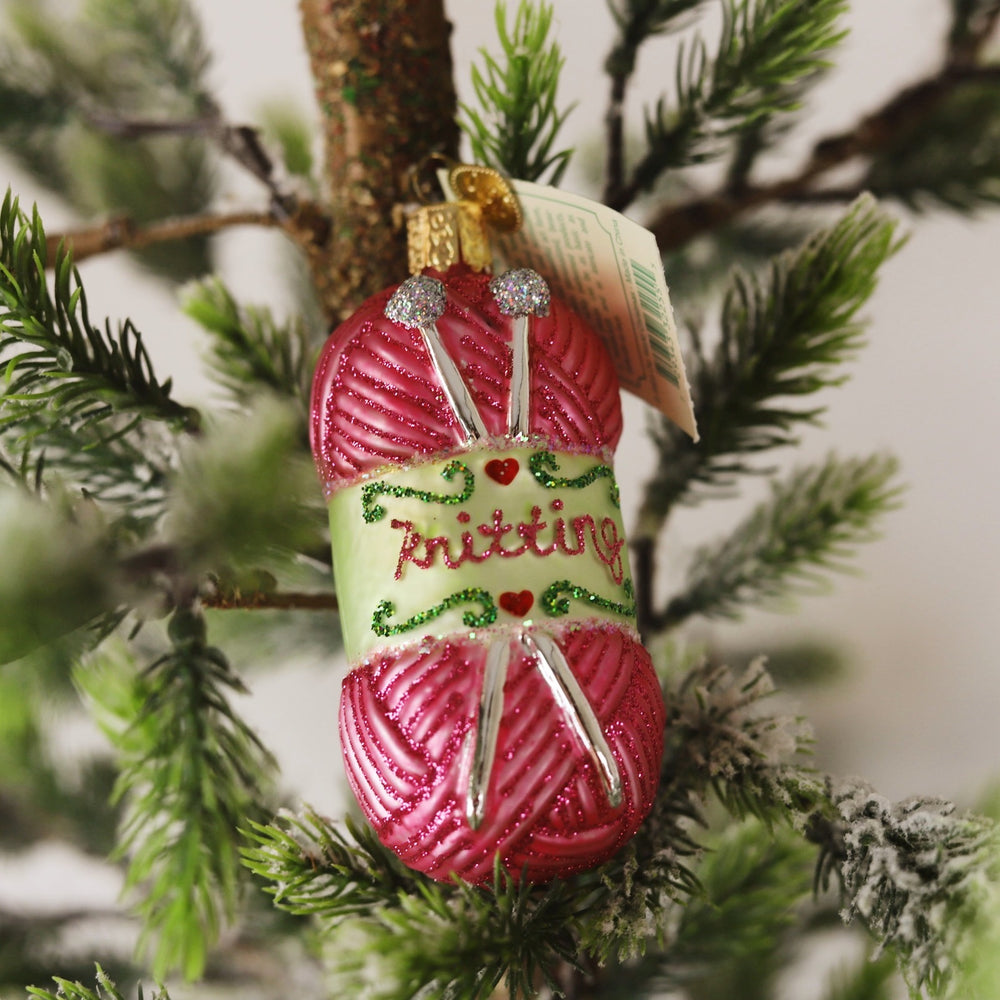 Knitting Yarn Ornament