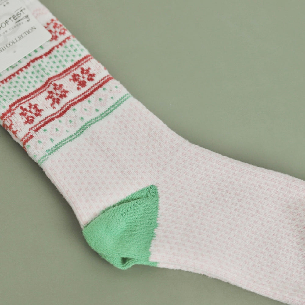 Pink Holiday Socks