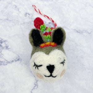 Wool Woodland Ornaments