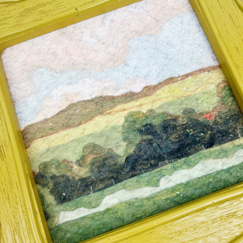 Framed Cotton Landscape Wall Art