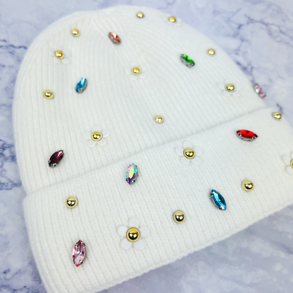 Daisy and Gem Knit Hat