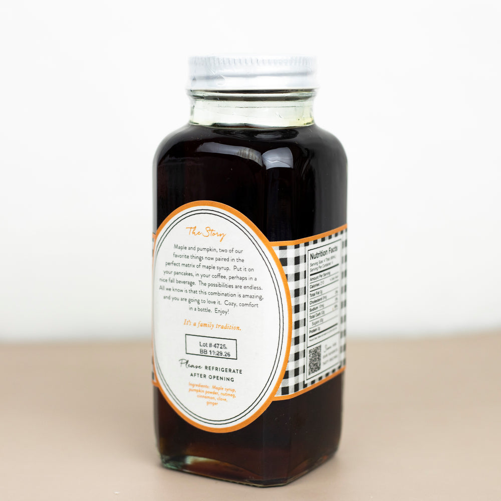 Pumpkin Spice Infused Maple Syrup