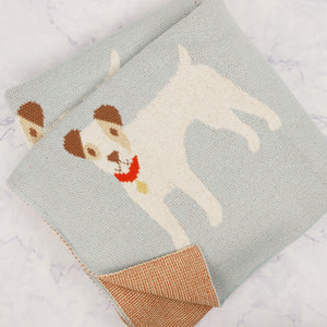 Cotton Baby Blanket with Dogs
