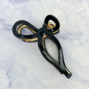 Ribbon Bow Claw Clip