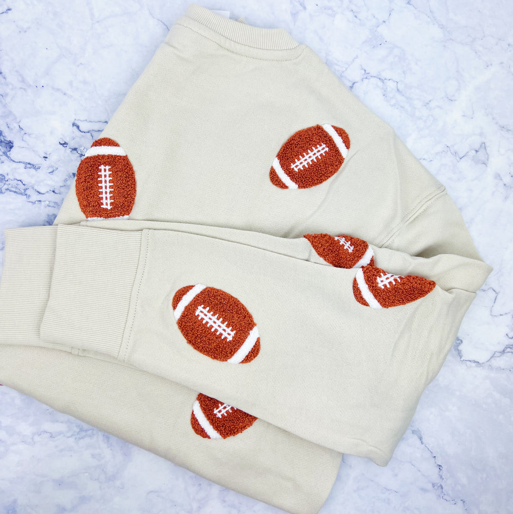 Fuzzy Football Sweatshirt