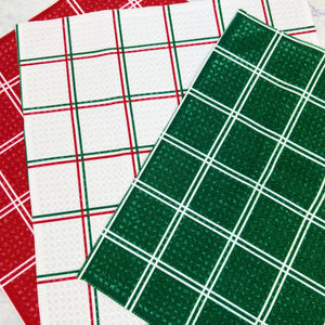 Festive Holiday Geometry Dishcloth Set