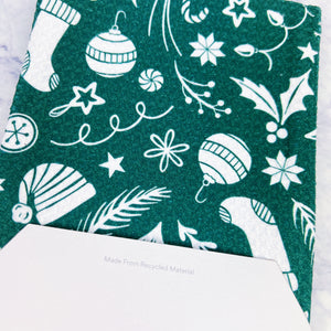 Festive Holiday Geometry Tea Towels