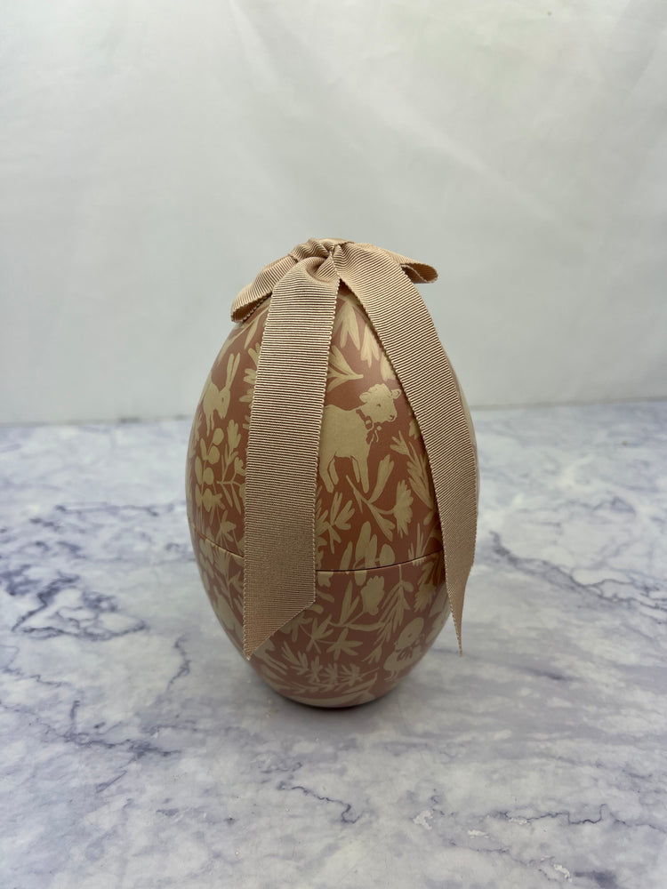 Metal Easter Egg with Ribbon