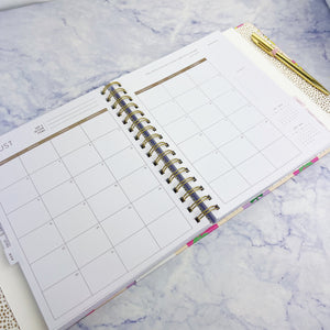 Floral Checks Hardcover 2026 Planner