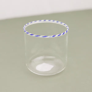 Striped Rim Holiday Glassware