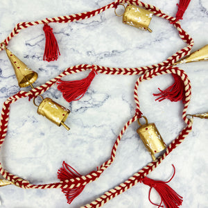 Boho Garland with Tassels and Bells