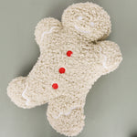 Fuzzy Gingerbread Man Pillow