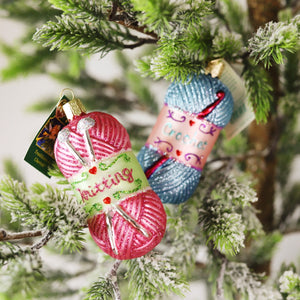 Knitting Yarn Ornament