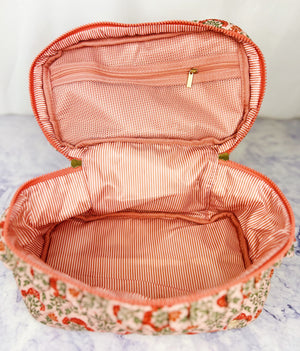 Everbloom Quilted Cosmetic Bag