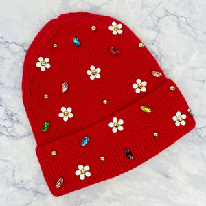 Daisy and Gem Knit Hat