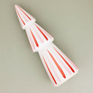 Candy Cane Striped Ceramic Tree
