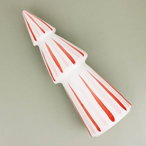 Candy Cane Striped Ceramic Tree