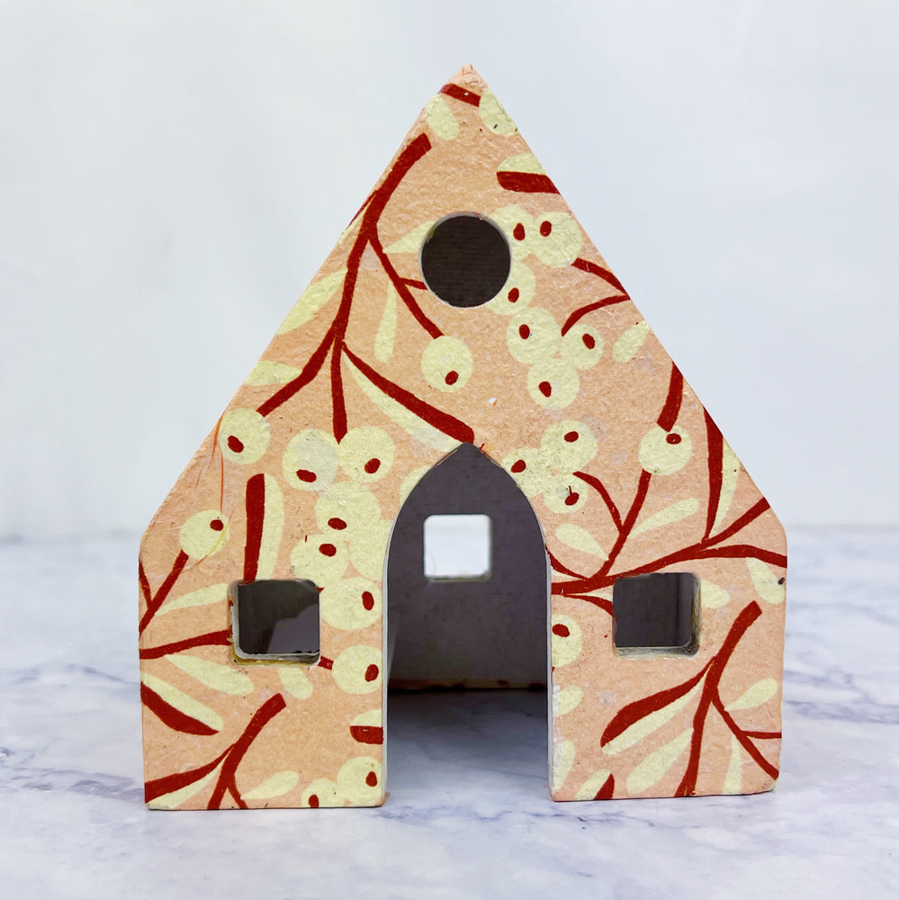 Holiday Paper Mache Houses