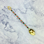 Gold Striped Cocktail Spoon