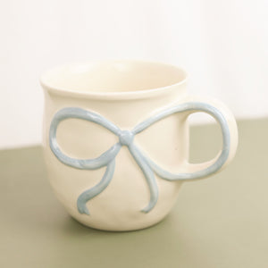 Bow Handle Holiday Mug - Pink