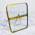 Gold Round 5 x 7 Frame with Stand