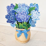 Hydrangeas Pop-Up Greeting Card Bouquet
