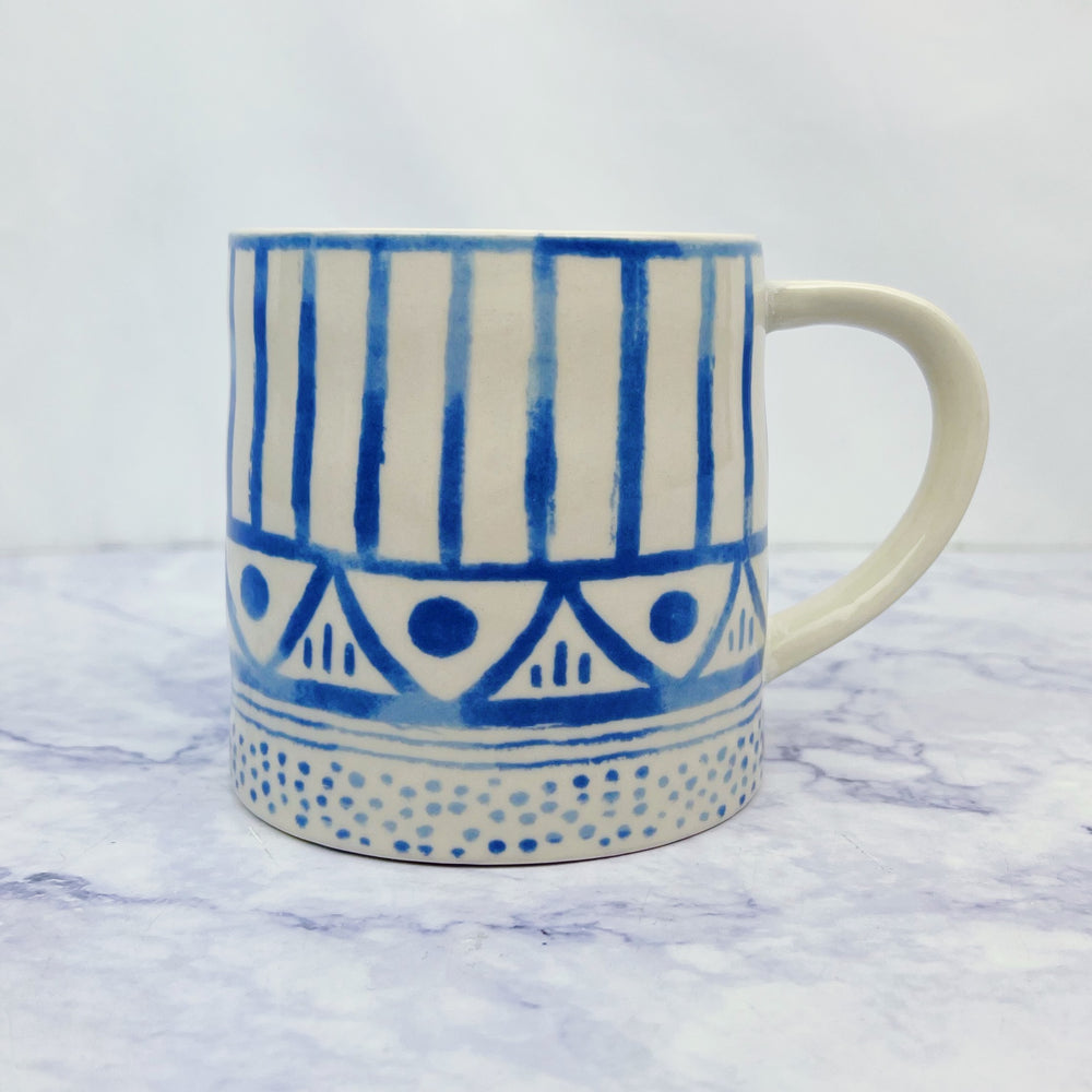 Cobalt Tile Print Mug