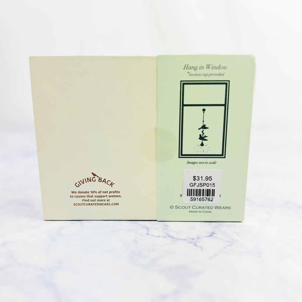 Brass and Crystal Suncatcher