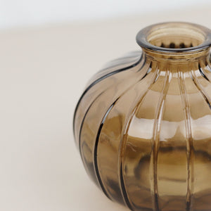 Amber Glass Vase - Tall