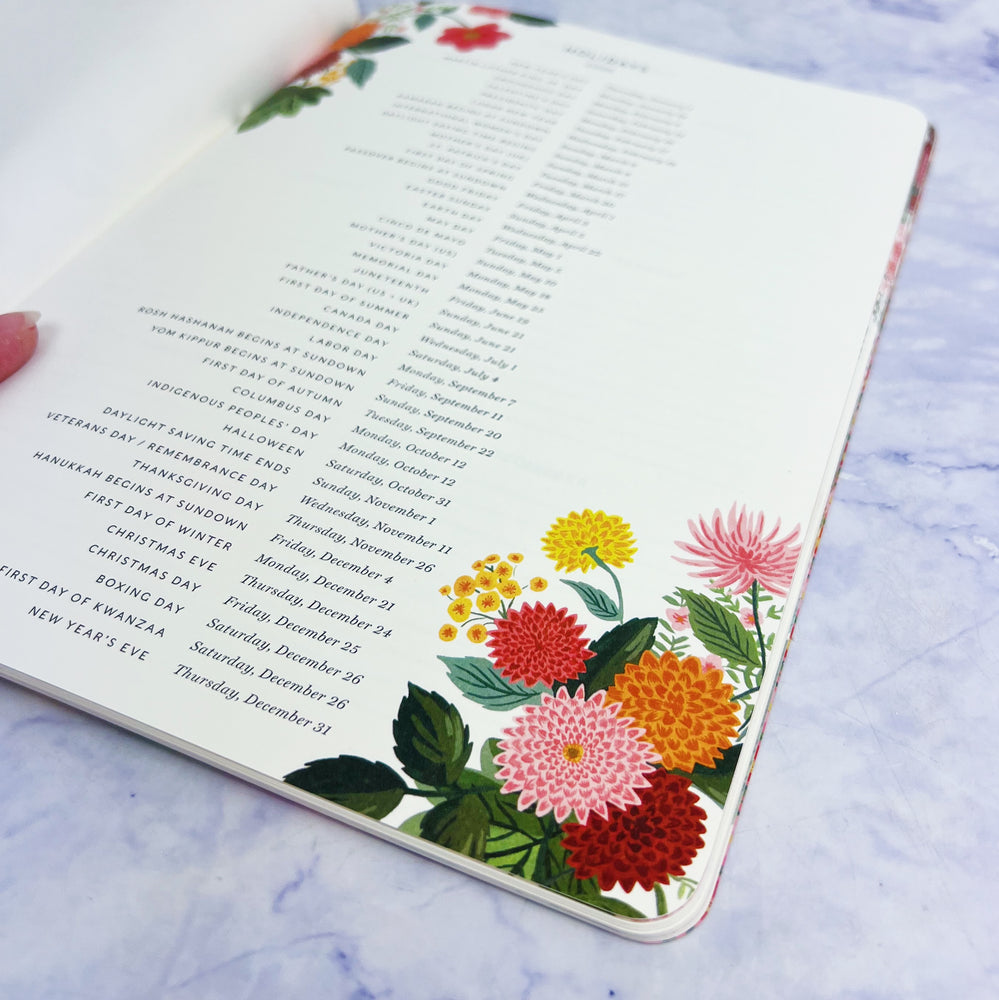 2026 Dahlia Monthly Planner