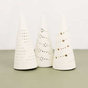 Glowing White Ceramic Trees