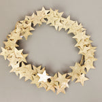 Gold Metal Stars Wreath
