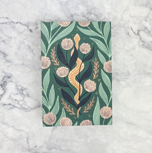 Snake Charm Fabric Notepad