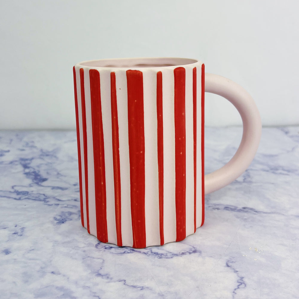 Peppermint Striped Mug