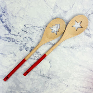 Holiday Cut-out Wooden Spoon