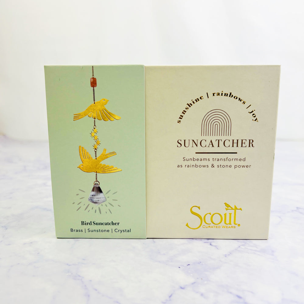 Brass and Crystal Suncatcher