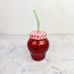 Strawberry Drinking Glass
