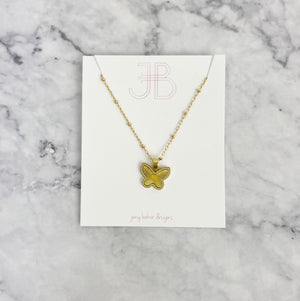 
                
                    Load image into Gallery viewer, Gold Butterfly Necklace
                
            