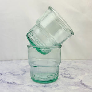 Fluted Stackable Drinking Glass