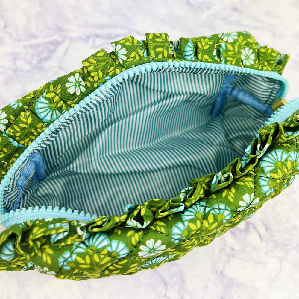Everbloom Quilted Cosmetic Pouch
