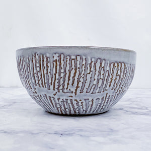 Ivory Glazed Stoneware Bowl