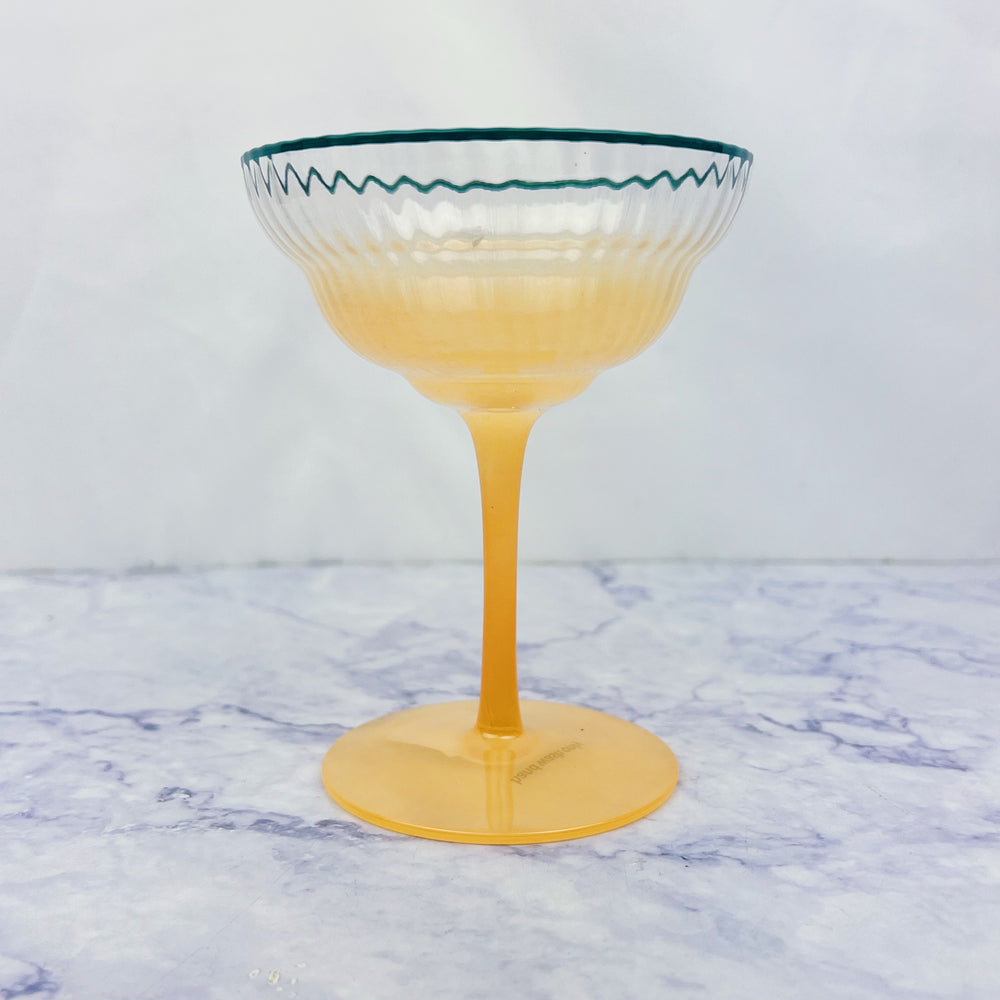 Ombre Coupe Glass