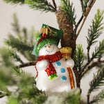Snowman With Broom Ornament
