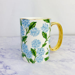 Hydrangea Porcelain Mug