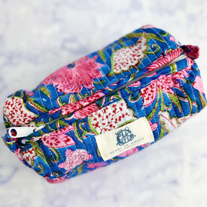 Seascape Quilted Cosmetic Bag