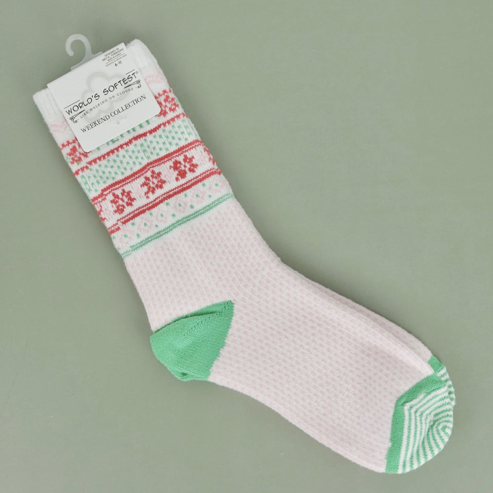 Pink Holiday Socks