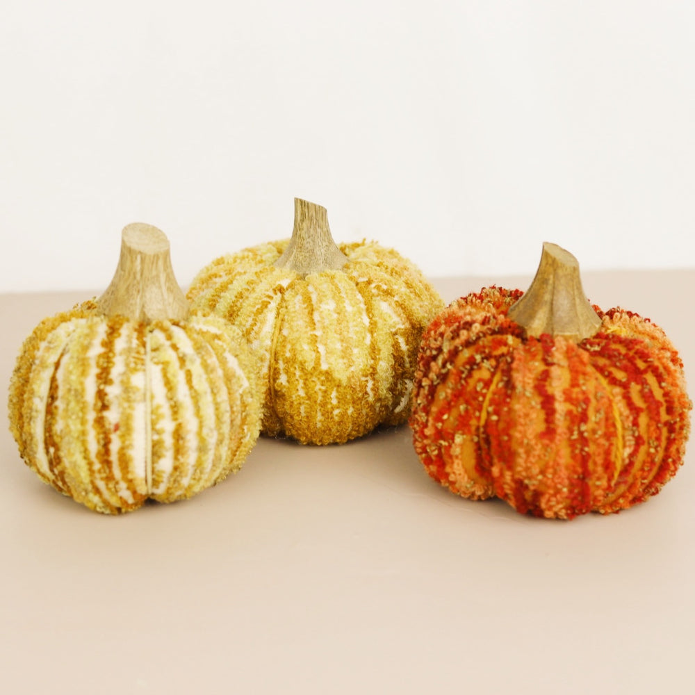 Chenille Pumpkins